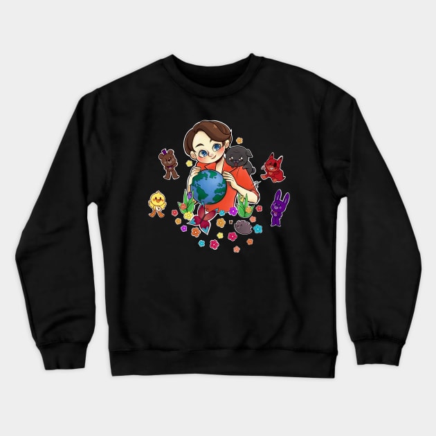 WWF Charity Event Tee - FNAF Crewneck Sweatshirt by dawko